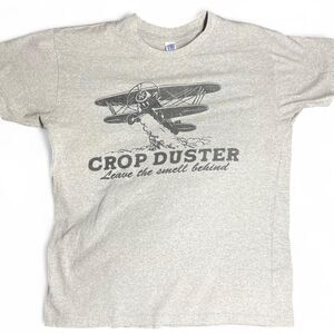 Brisco Brands Crop Duster Funny Airplane Graphic T-Shirt
